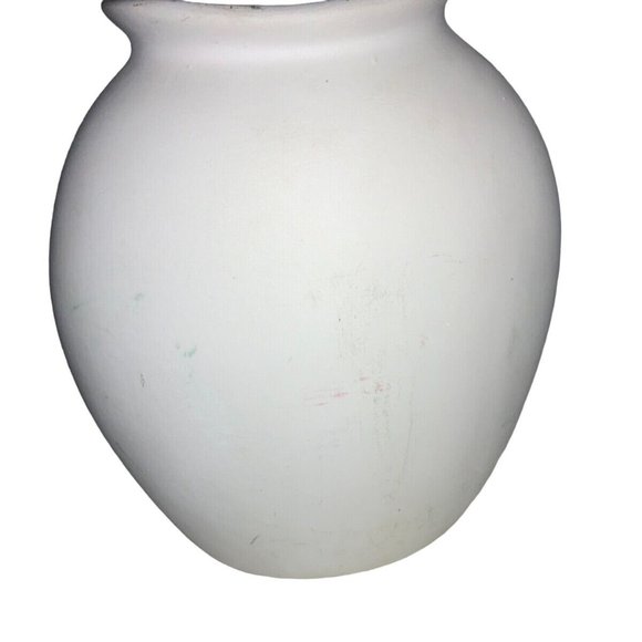 Clay Vase/ Planter with Country Barn Farm Scene - Picture 5 of 8